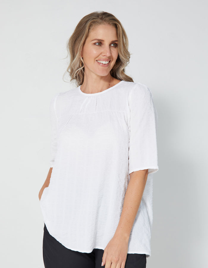 Stella + Gemma Parker V Top White