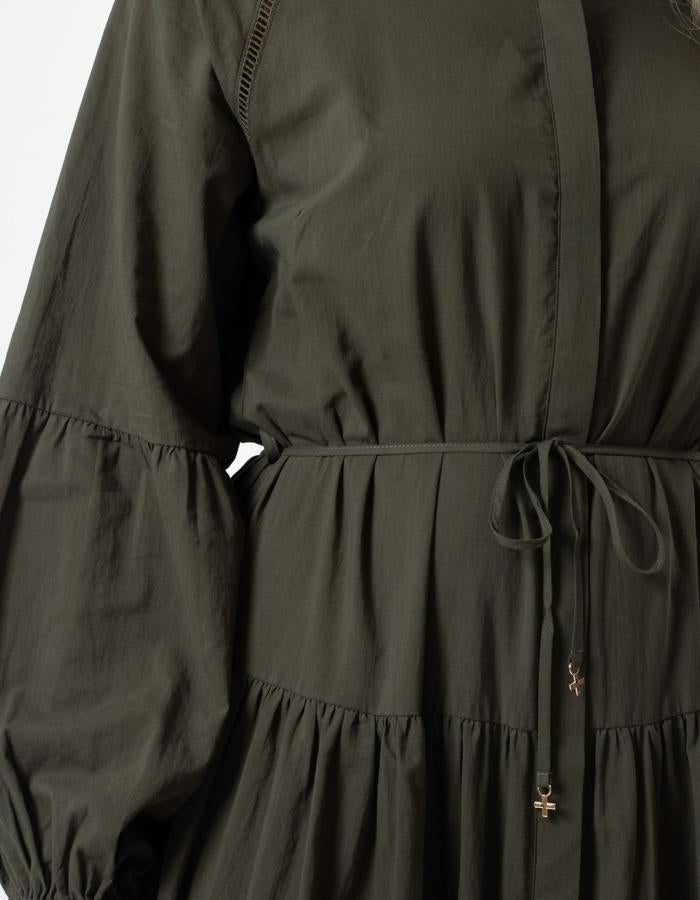 Margaret Dress Dark Khaki