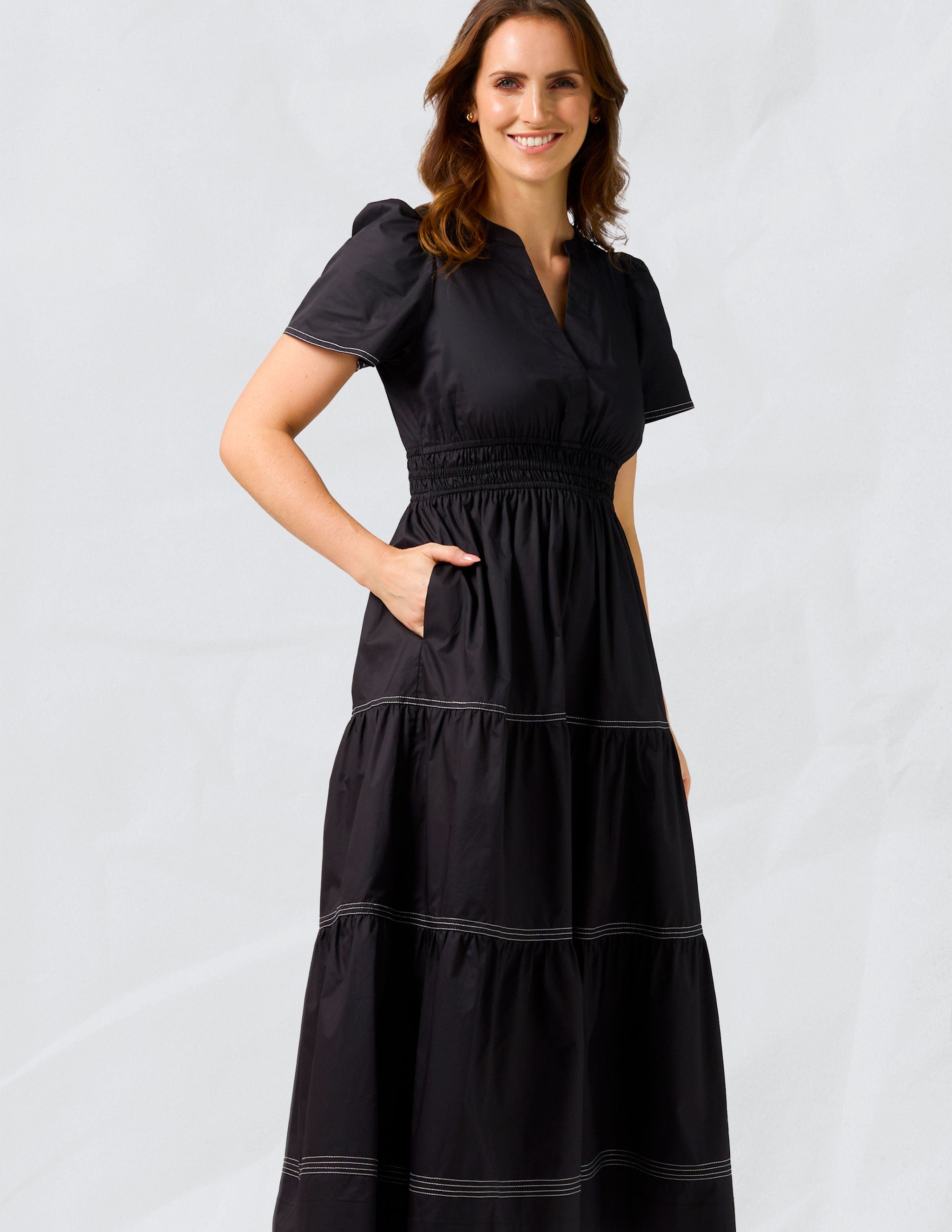Vittoria Dress - Black – Stella+Gemma