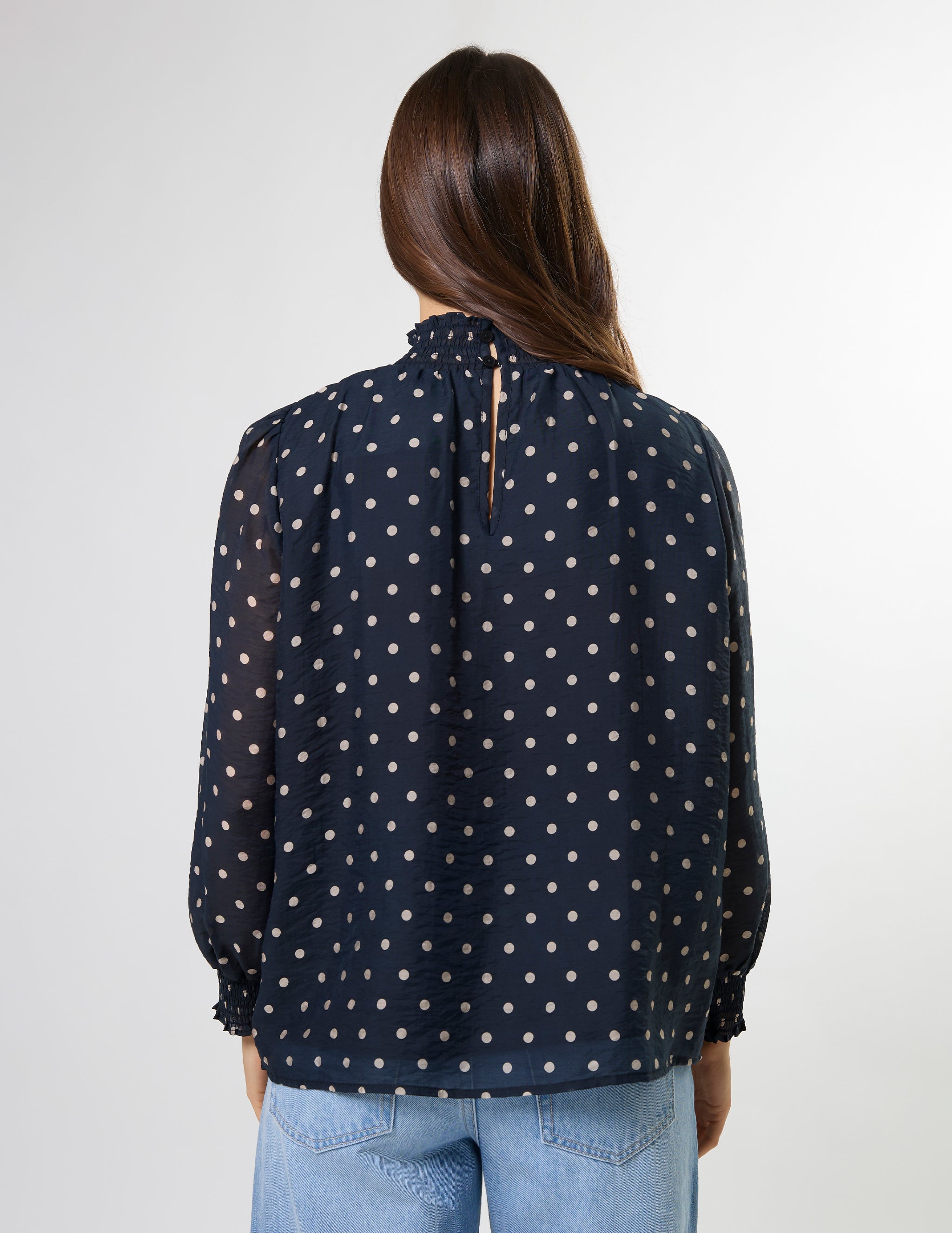 Sylvie Blouse - Midnight Dot – Stella+Gemma