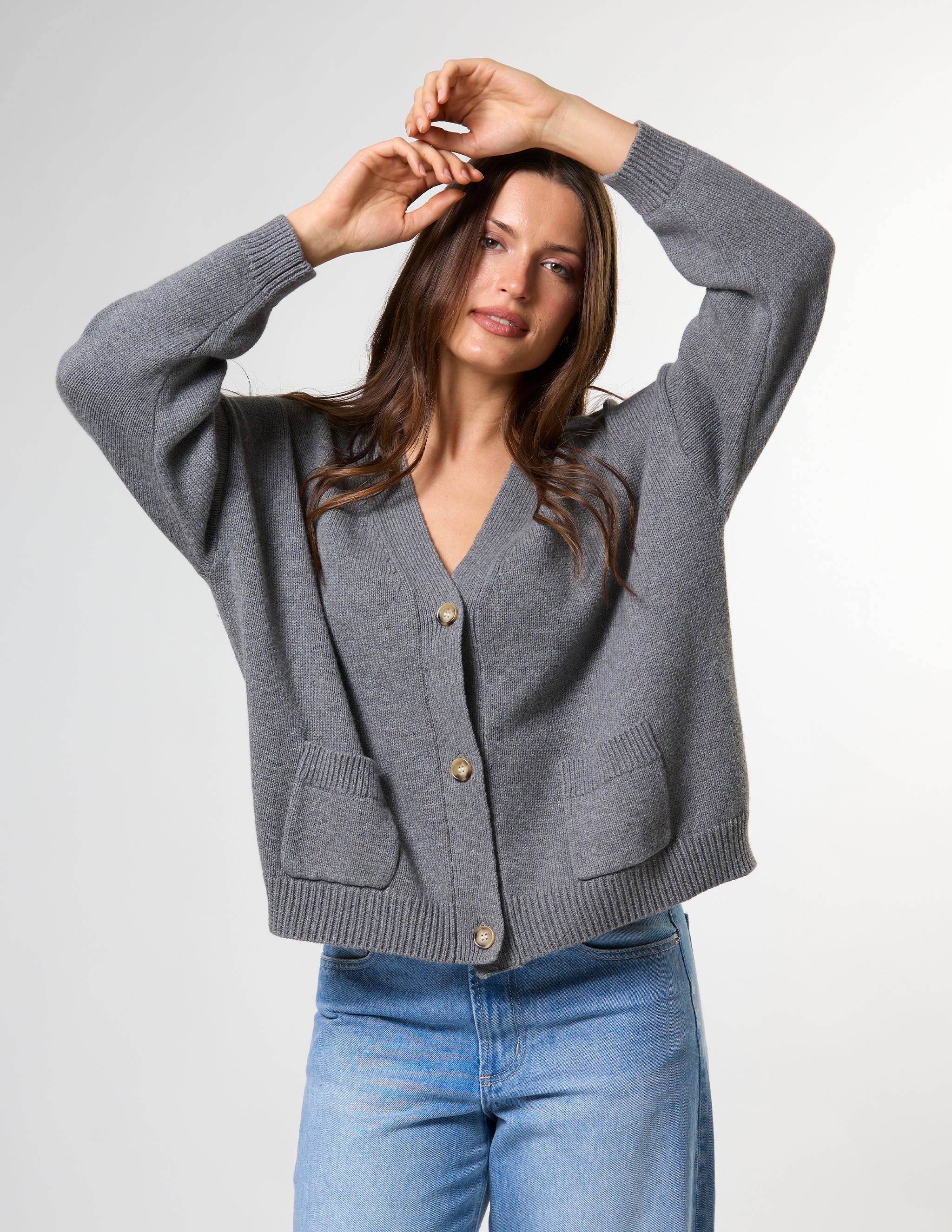 Bentley Cardigan - Dark Grey – Stella+Gemma
