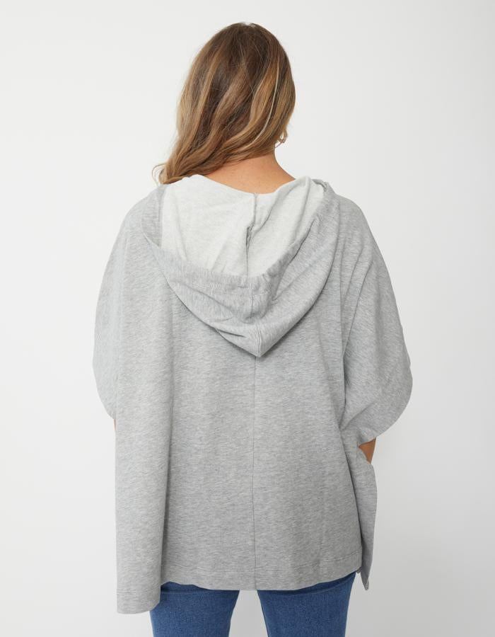 Indie Poncho Grey Marle Stella Gemma